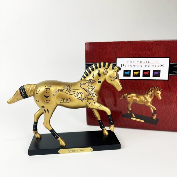 Trail of Painted Ponies ~ Egyptian Gold ~ Horse Figurine # 4053783 Enesco